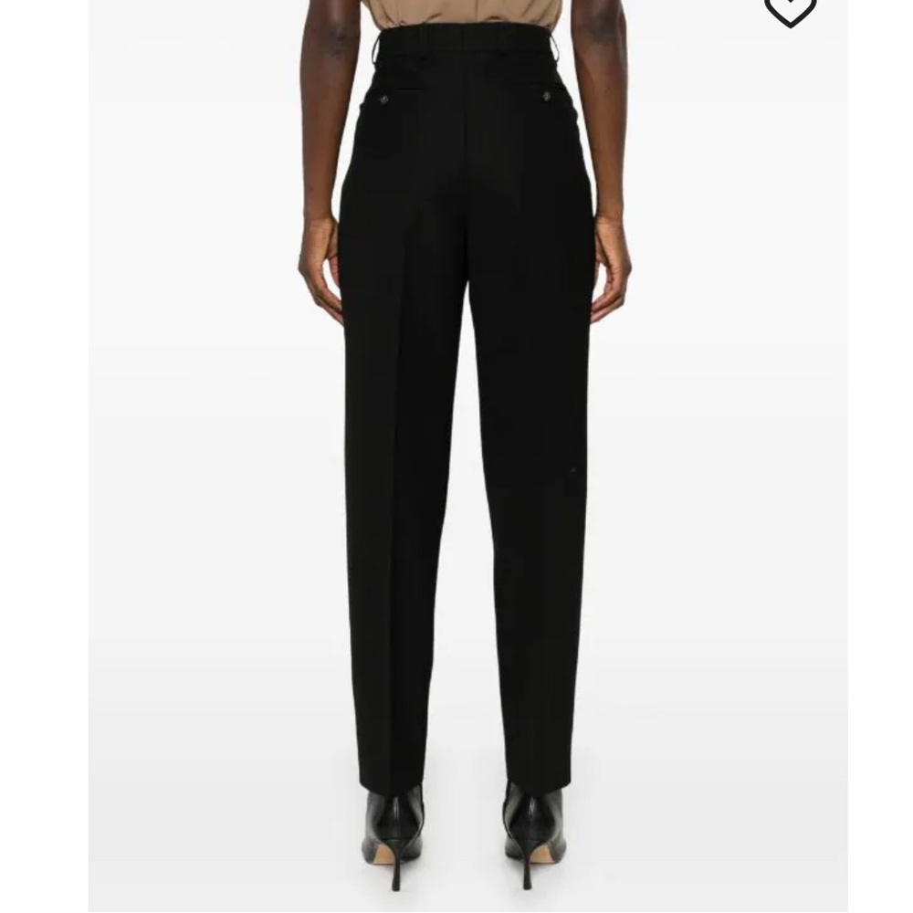 NWOT TOTEME Low-Waist Tailored Trousers in Black Size 34 Tapered XS - Picture 2 of 10
